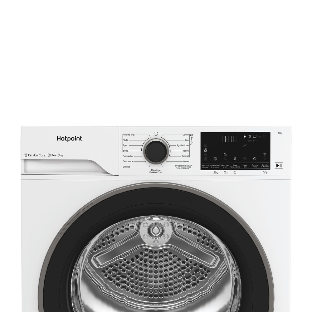Hotpoint Sèche-linge C HD 94M WBS FR Blanc Control panel
