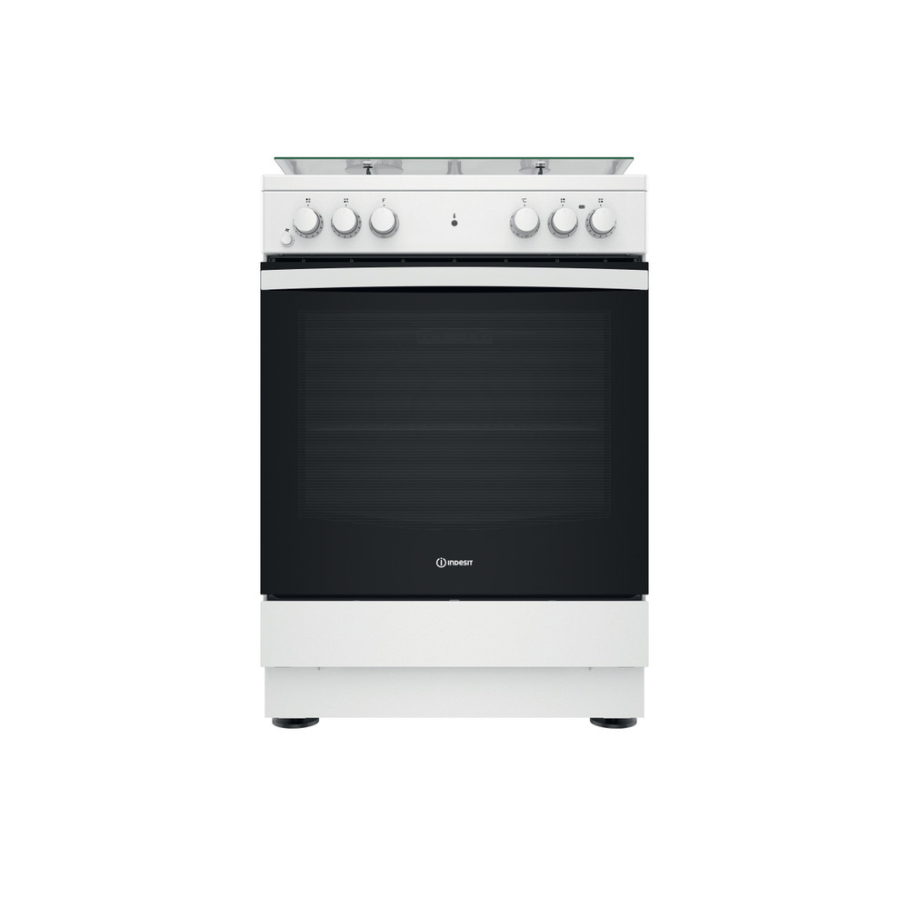 Indesit Κουζίνα IS67M4KHW/E Λευκό Μεικτή Frontal