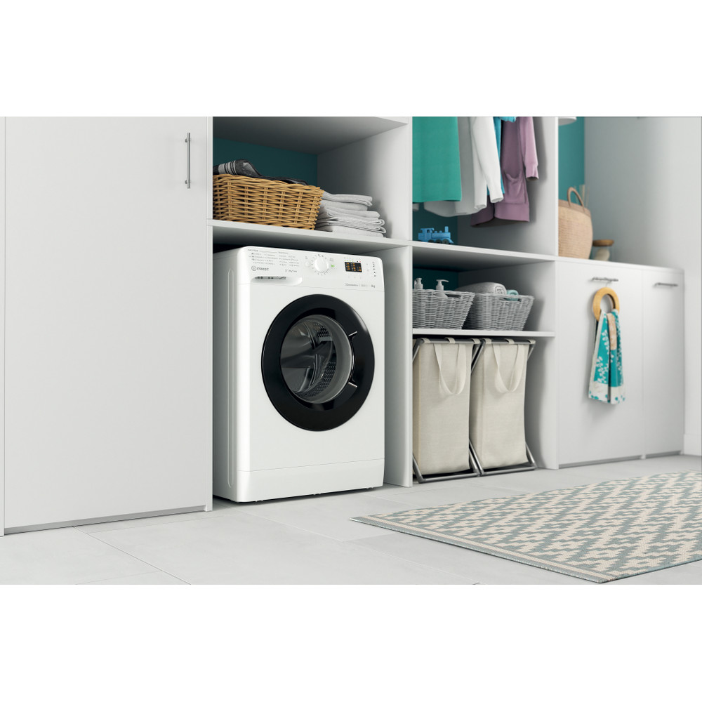 Indesit Mosógép Szabadonálló MTWSA 61294 WK EE Fehér Elöltöltős C Lifestyle perspective