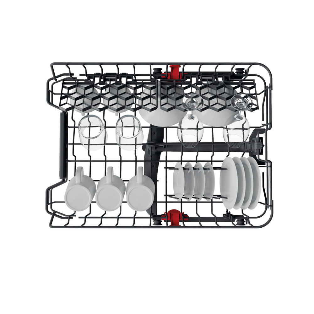 Whirlpool Lavavajillas Libre instalación WSFC 3M27 X Libre instalación E Rack