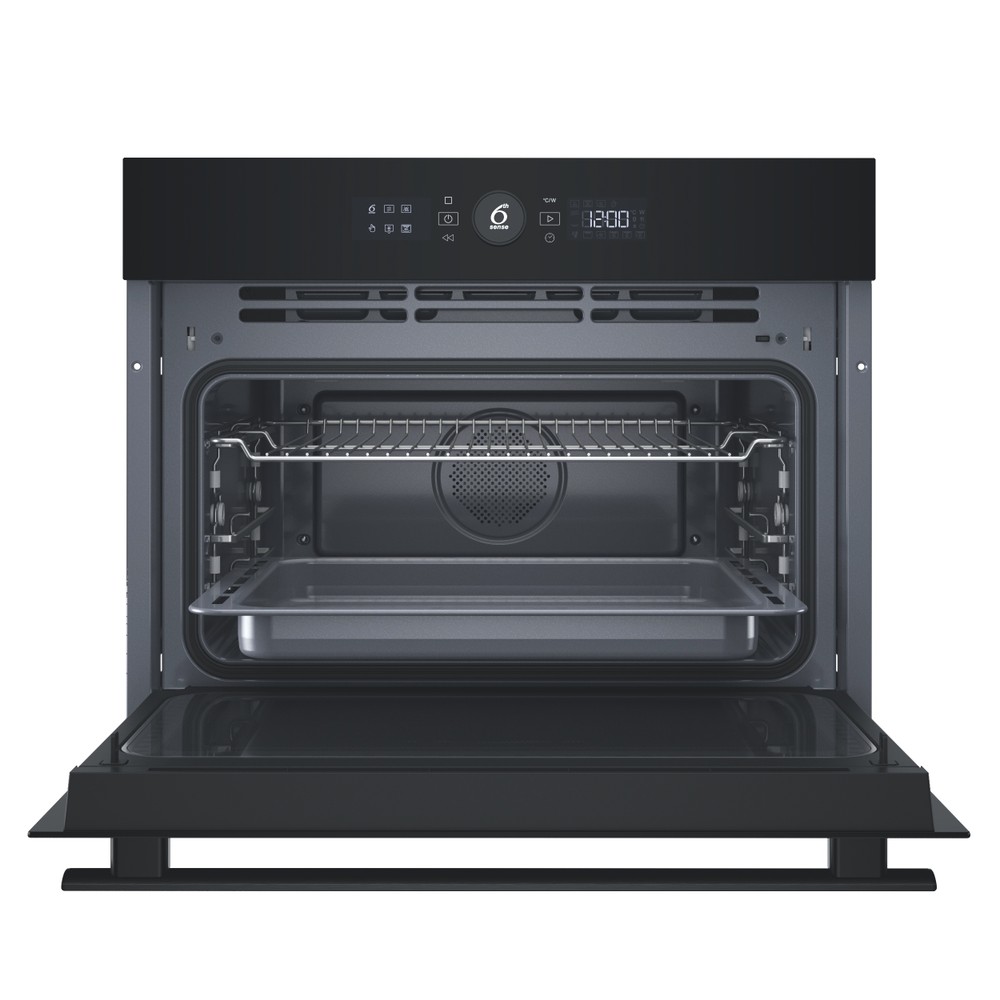 Whirlpool Microondas Encastre WCW46HMB Negro Mecánico y electrónico 52 MW + Función Grill 950 Frontal open