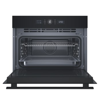 Whirlpool Microondas Encastre WCW46HMB Negro Mecánico y electrónico 52 MW + Función Grill 950 Frontal open
