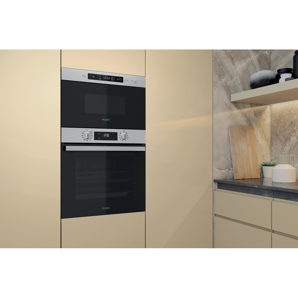 Whirlpool Mikrohullámú sütő Beépíthető MBNA920X Rozsdamentes acél Elektromos 22 Mikrohullám+Grill funkció 750 Lifestyle perspective