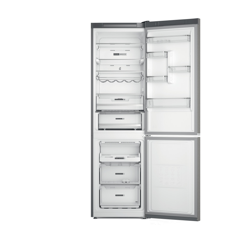 Whirlpool Hűtő/fagyasztó kombináció Szabadonálló W7X 93T OX 2 Optic Inox 2 doors Frontal open