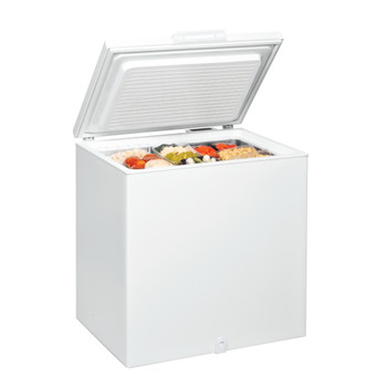 Whirlpool Congelador Libre instalación WHS2121 Blanco Perspective open