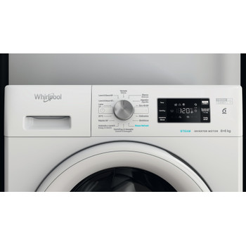 Whirlpool Lavadora secadora Libre instalación FFWDB 864349 WV SPT Blanco Cargador frontal Lifestyle control panel