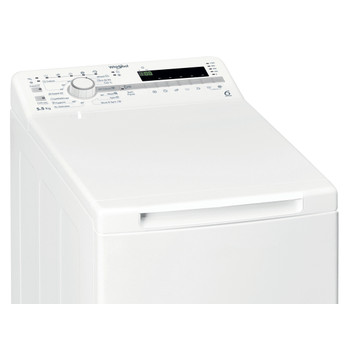 Whirlpool Perilica za rublje Samostojeći TDLR 55020S EU/N Bijela Gornje punjenje E Control panel