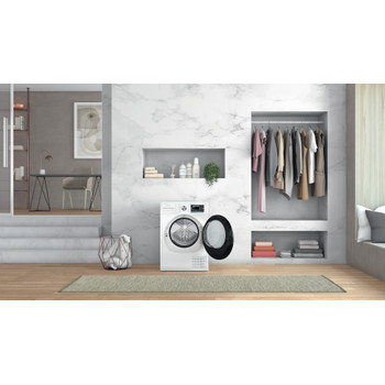 Whirlpool Sušička W7 D94WB CS Bílá Lifestyle frontal open