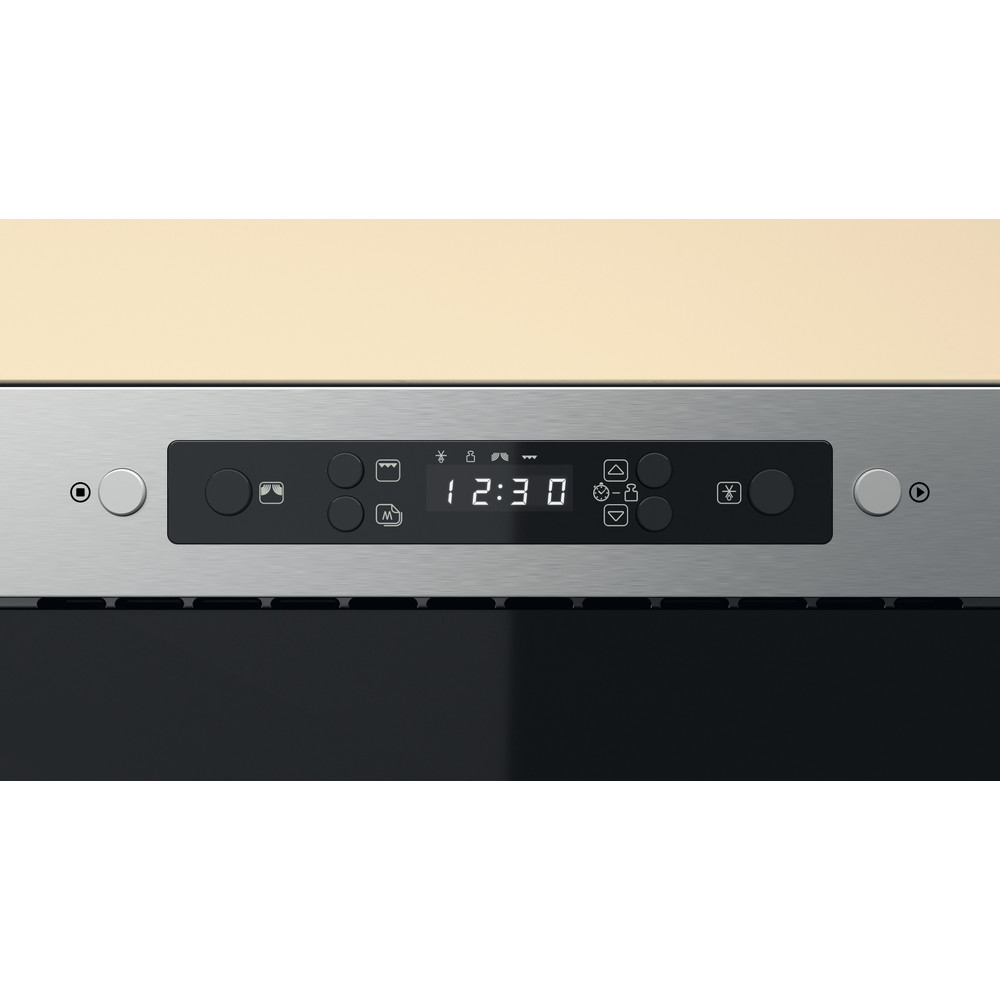 Whirlpool Mikrohullámú sütő Beépíthető MBNA920X Rozsdamentes acél Elektromos 22 Mikrohullám+Grill funkció 750 Lifestyle control panel
