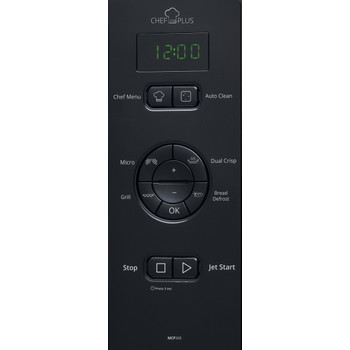 Whirlpool Mikrovågsugn Fristående MCP 345 BL Black Elektronisk 25 MW+grillfunktion 800 Control panel