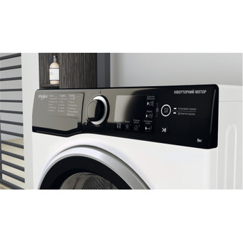 Whirlpool Пральна машина Соло WRBSB 6228 B UA Білий Front loader A+++ Lifestyle control panel