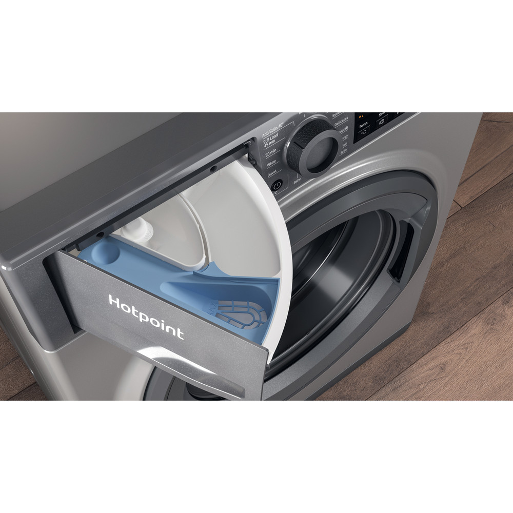 Hotpoint Washing machine Free-standing HNR9 W64 GG IRE Graphite Front loader A Drawer
