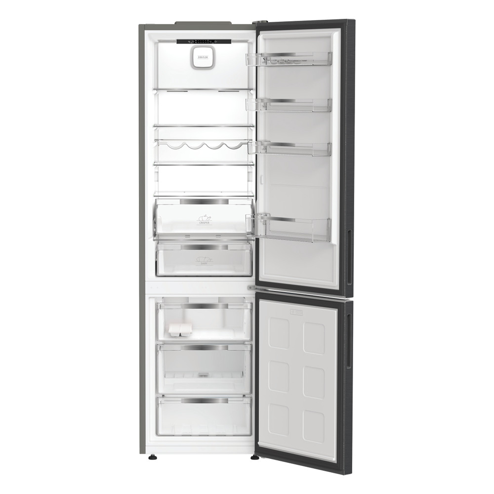 Hotpoint Combiné Pose-libre HPK 25403 XBR6E Pet Inox 2 portes Frontal open