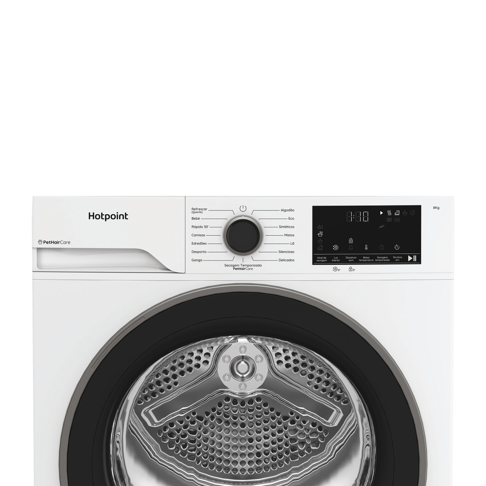 Hotpoint Secador C HD 84M WBS PT Branco Control panel