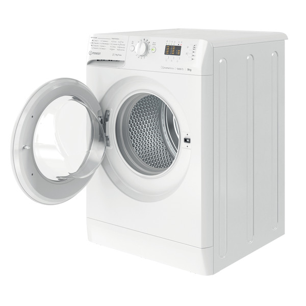 Indesit Πλυντήριο ρούχων Ελεύθερο MTWA 91284 W EE Λευκό Front loader C Perspective open