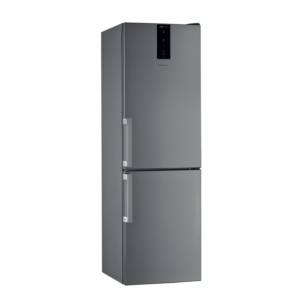 Whirlpool Hűtő/fagyasztó kombináció Szabadonálló W7 821O OX H Optic Inox 2 doors Perspective