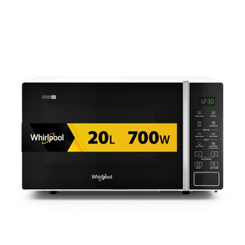 Whirlpool Microondas Libre instalación MWP 203 W Blanco Electrónico 20 MW + Función Grill 700 Frontal