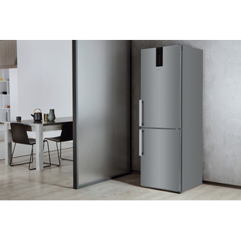 Whirlpool Combiné réfrigérateur congélateur Pose-libre W9 821D OX H 2 Optic Inox 2 portes Lifestyle perspective