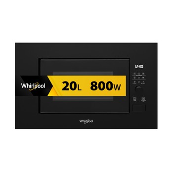 Whirlpool Four à micro-ondes Encastrable WMF200G NB Noir Électronique 20 Micro-ondes + gril 800 Frontal