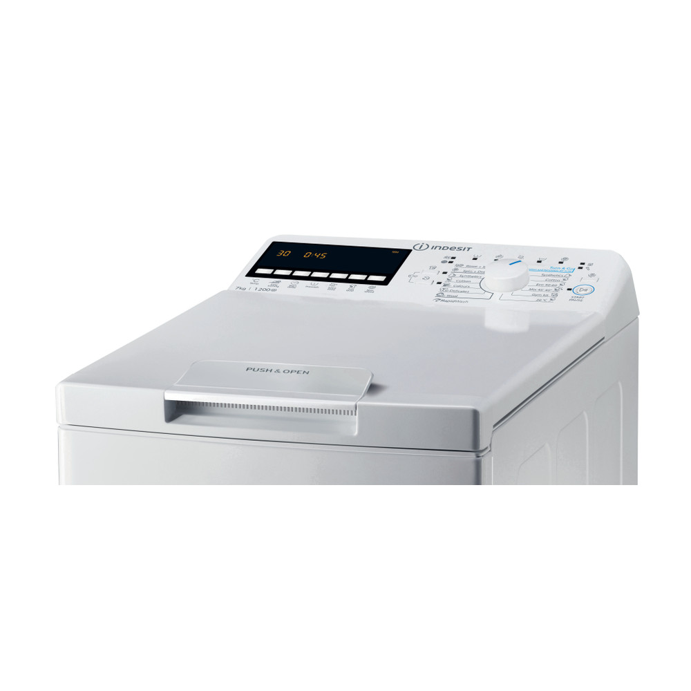 Indesit Perilica za rublje Samostojeći BTW B7220P EU/N Bijela Gornje punjenje E Control panel