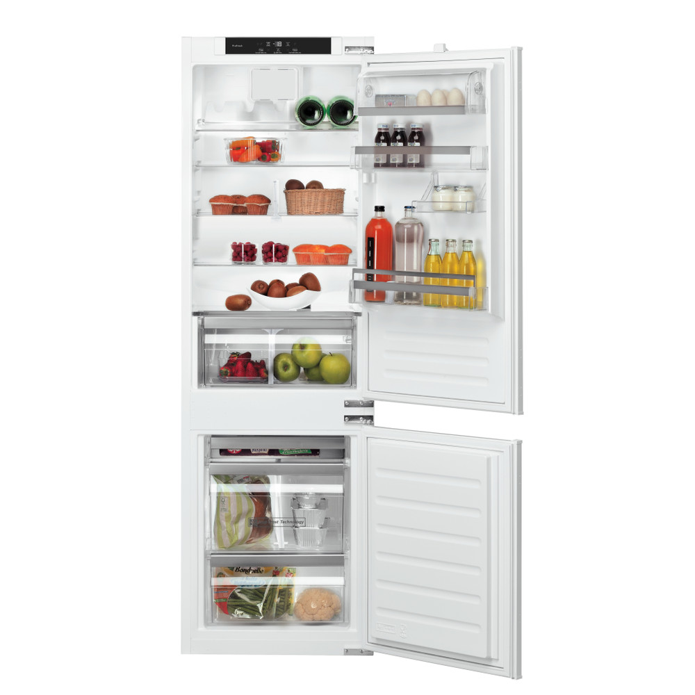 Bauknecht Réfrigérateur combiné Appareil encastrable KGIS 28833 Blanc 2 portes Frontal open
