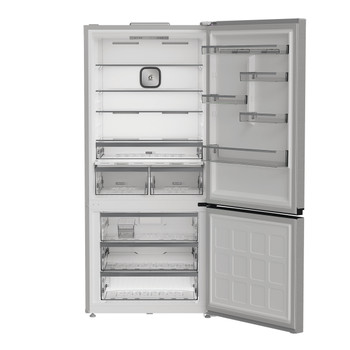 Whirlpool Kombinovaná chladnička s mrazničkou Voľne stojace WHK2 6614 X8E New Silver – ARC 1035 2 doors Frontal open