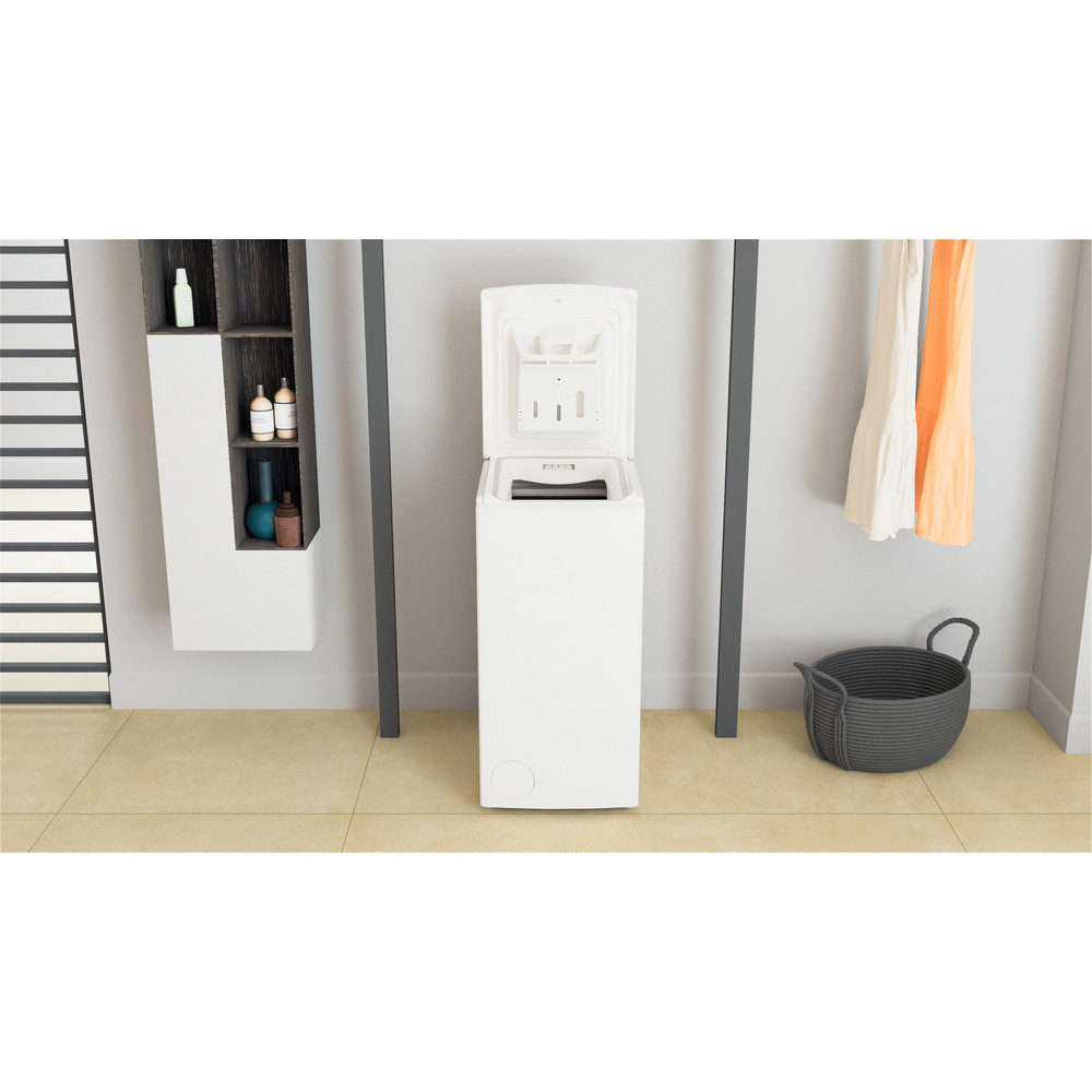 Whirlpool Pračka Volně stojící TDLR 55130S CS/N Bílá Vrchem plněná D Lifestyle frontal open