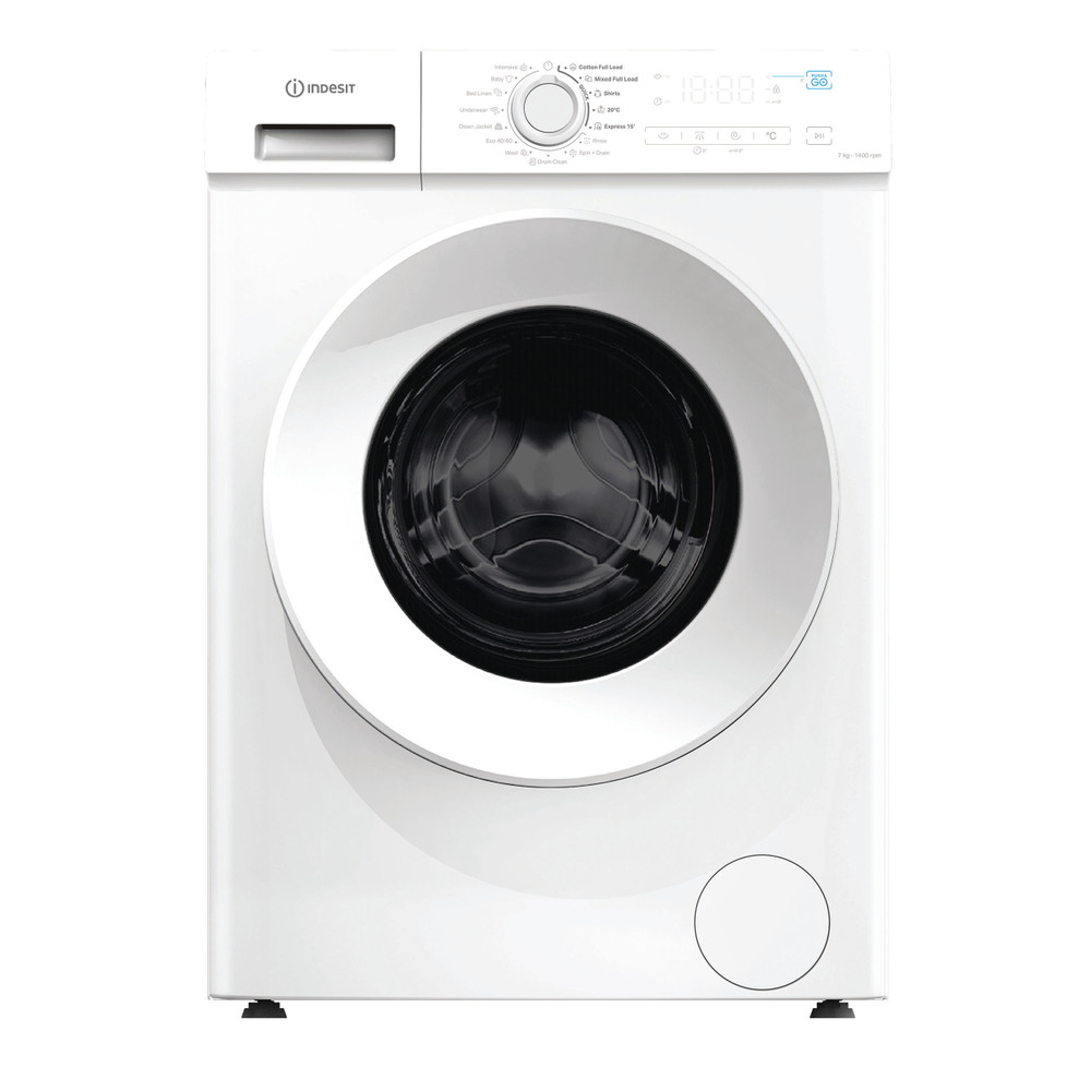 Indesit Wasmachine Vrijstaand IMA 764 MY TIME BE Wit Voorlader A Frontal