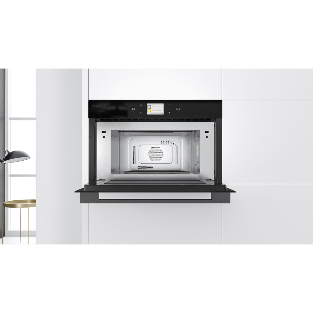 Whirlpool Mikrovalna pećnica Ugradbeni W9 MD260 BSS Inox Elektronička 31 Kombinirano 1000 Lifestyle frontal open