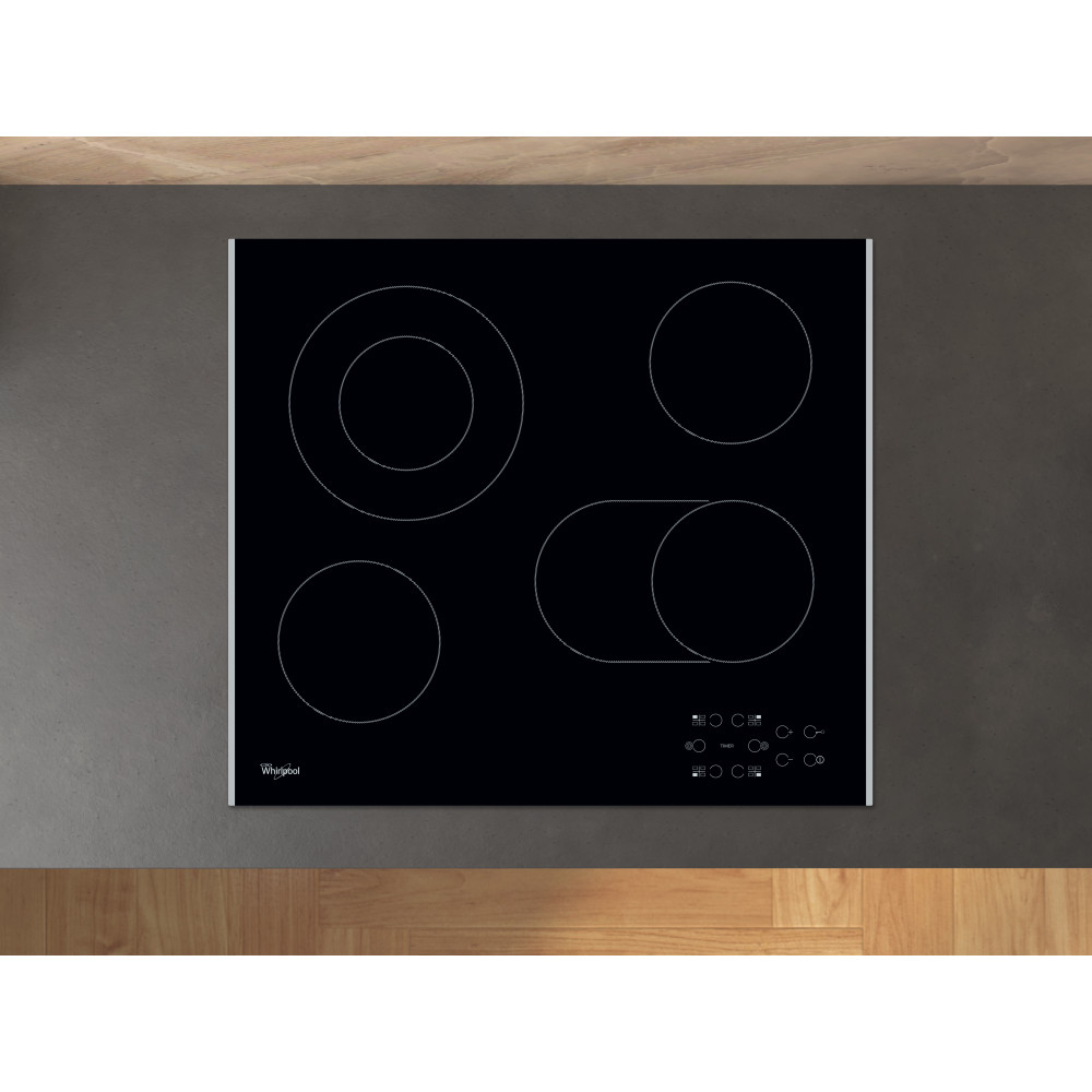 Whirlpool Варильна поверхня AKT 8210 LX Чорний Radiant vitroceramic Lifestyle frontal