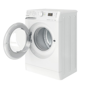 Indesit Перална машина Свободностоящи MTWSA 61294 W EE Бял Предно зареждане C Perspective open