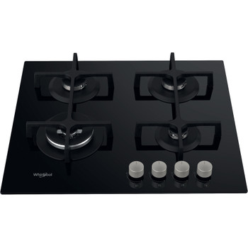 Whirlpool Encimera GOA 6423/NB Negro Gas Frontal top down