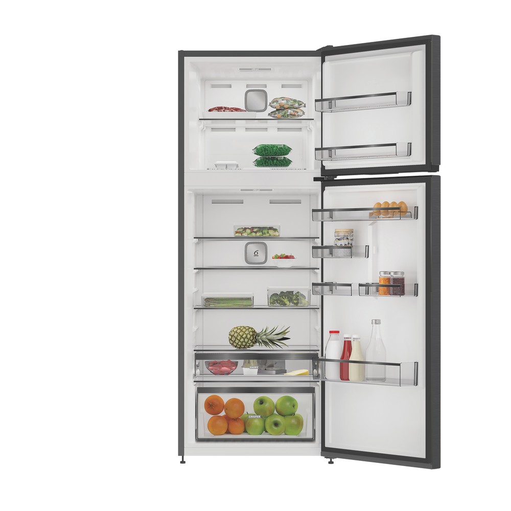Whirlpool Koel/vriescombinatie Vrijstaand WHD2 6472 X4E ARC 764 Manhattan Gray 2 deuren Lifestyle frontal open