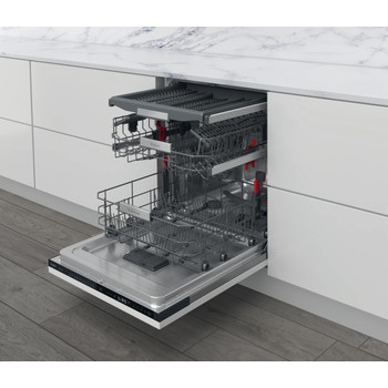 Whirlpool Mosogatógép Beépíthető WIP 4T133 PFE Full-integrated D Perspective open