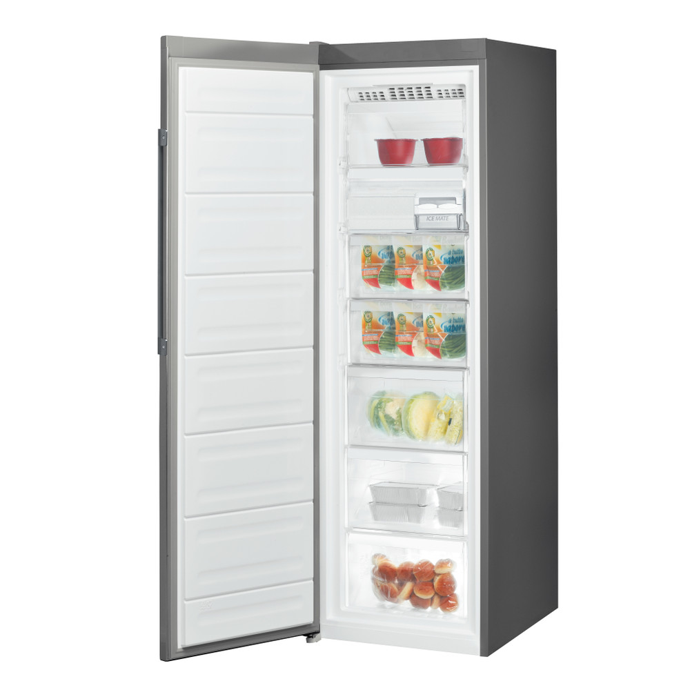 Hotpoint_Ariston Congelador Libre instalación UH8 F2D XI 2 Óptica Inox Perspective open