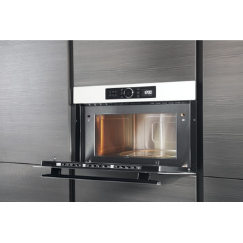 Whirlpool Мікрохвильова піч Вбудований (-а) AMW 730/WH Білий Електронне 31 Мікрохвильова піч з функцією гриль 1000 Lifestyle perspective open