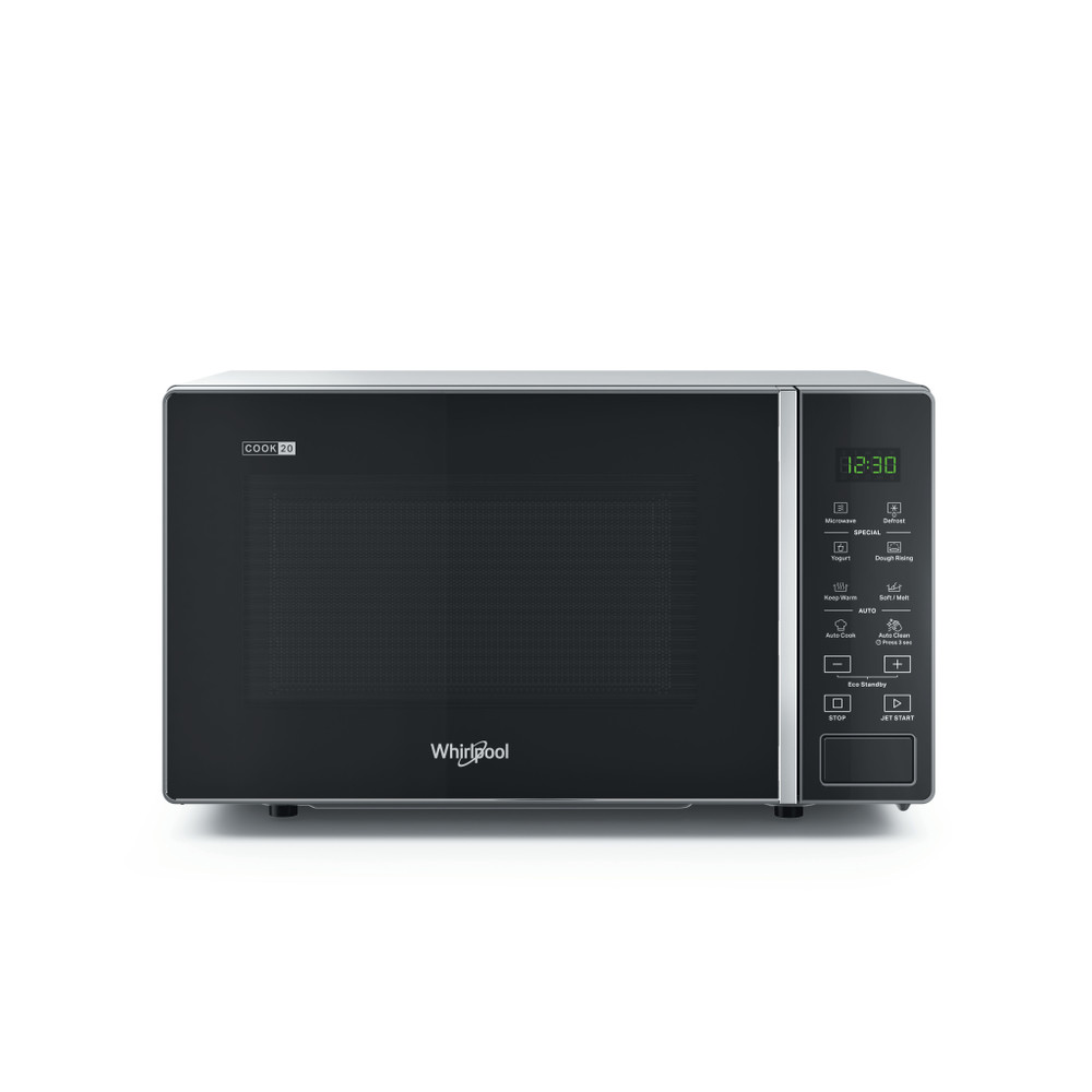 Whirlpool Mikrovlnná rúra Voľne stojace MWP 201 SB Striebornočierna Elektronické 20 Iba mikrovlny 700 Frontal