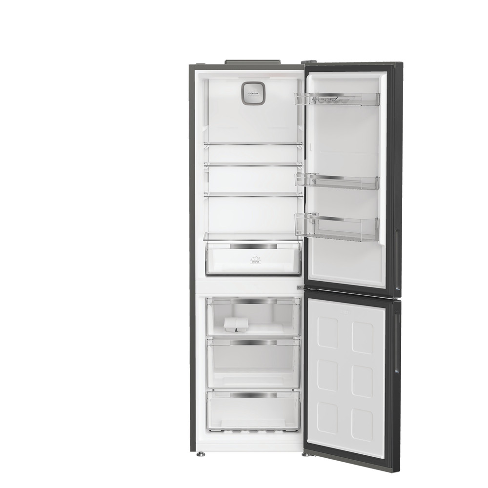 Hotpoint Fridge-Freezer Combination Free-standing HPK 26363 XBR5UK Black 2 doors Frontal open