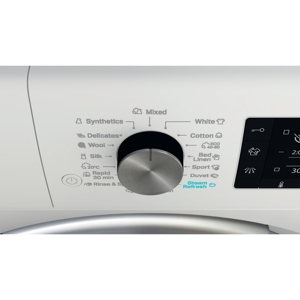 Whirlpool Maşină de spălat rufe Independent FFD 10489 BCV EE Alb Încărcare frontală A Control panel