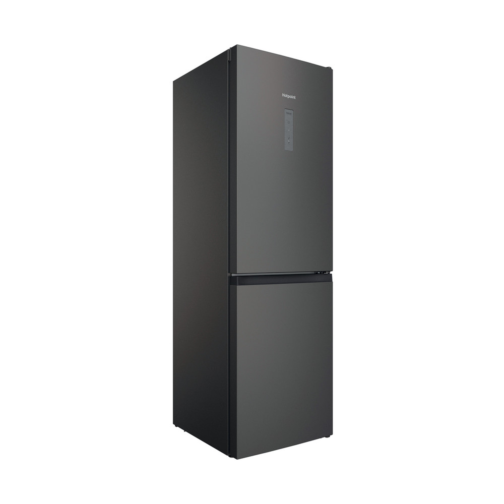 Hotpoint Fridge-Freezer Combination Free-standing H5X 82O SK Silver black 2 doors Perspective