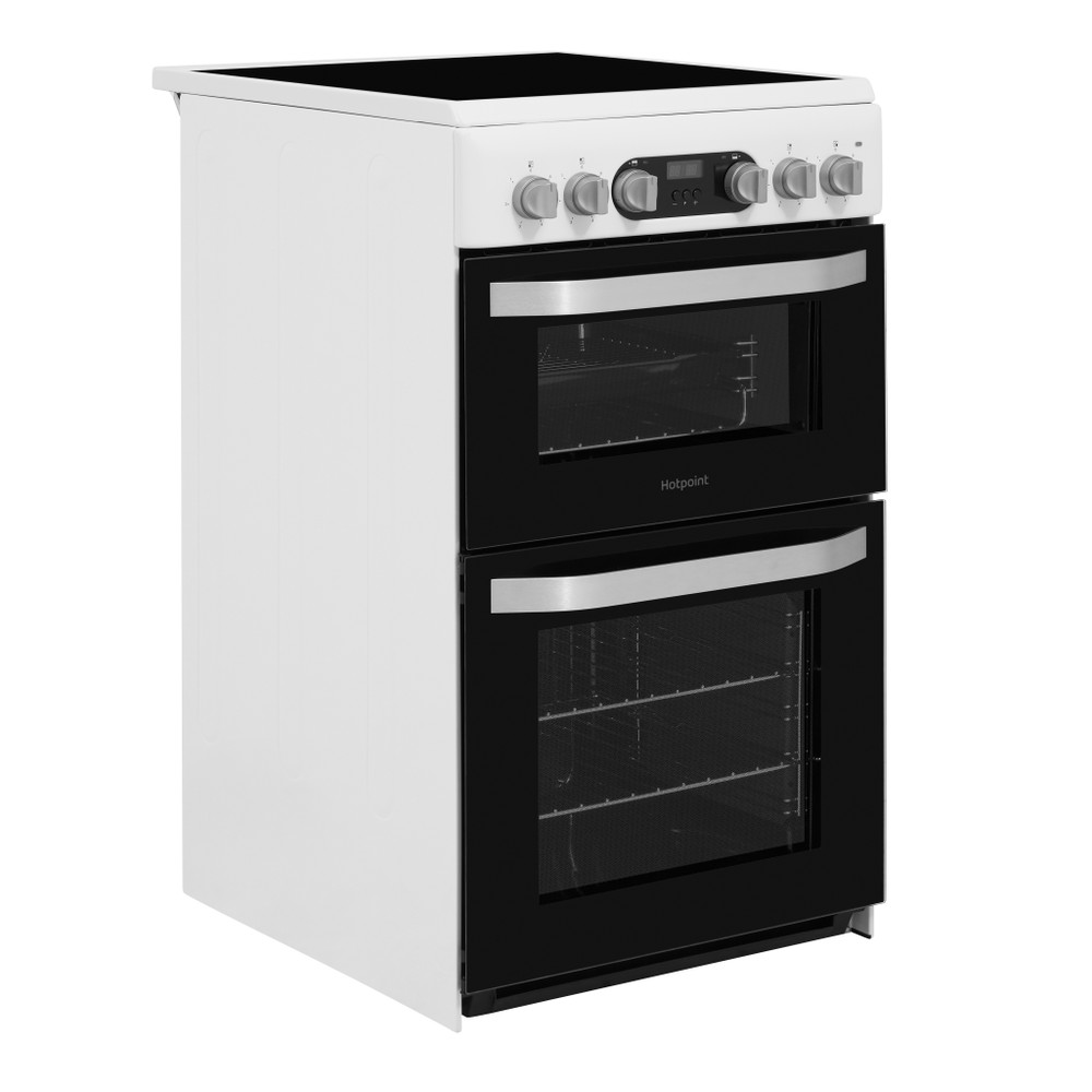 Hotpoint Double Cooker HD5V93CCW/UK White A Vitroceramic Perspective