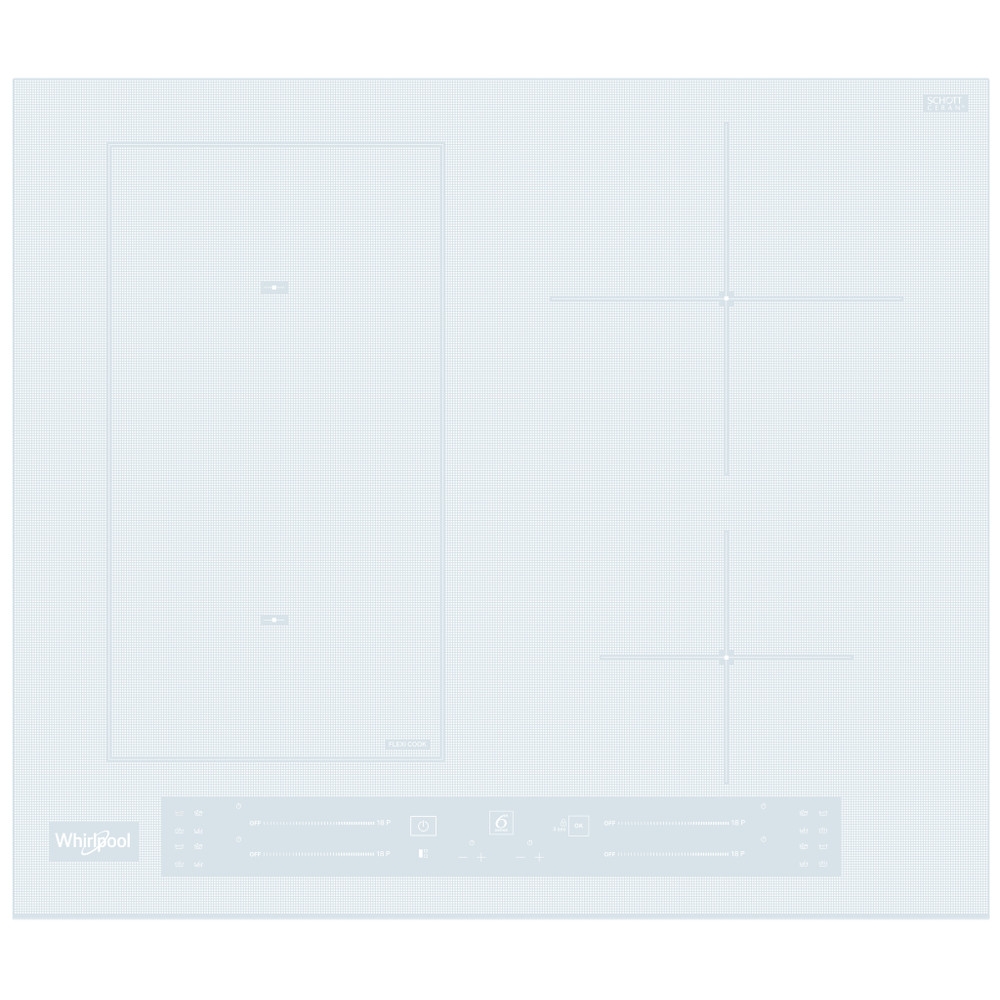 Whirlpool Varná doska WL S5360 BF/W Biela Induction vitroceramic Frontal
