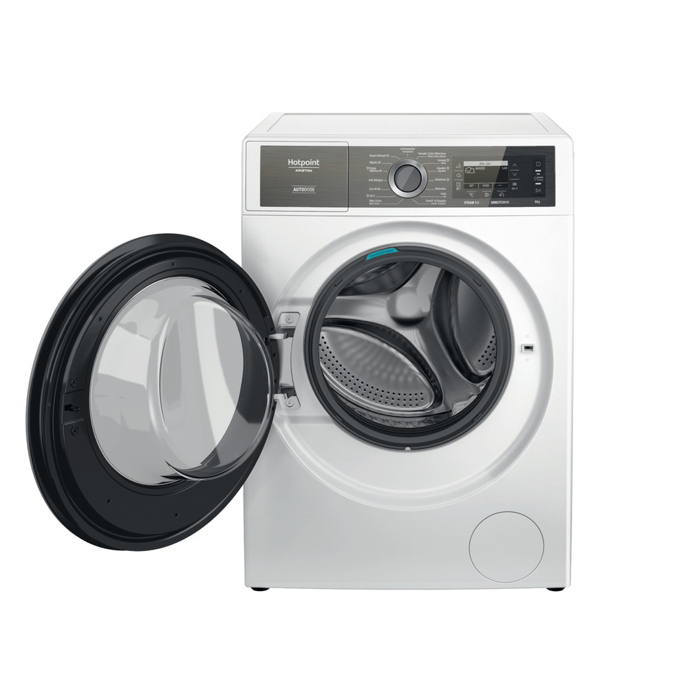 Hotpoint_Ariston Máquina de lavar roupa Livre Instalação H8 99AD GPOWER SPT Branco Carga Frontal A Frontal open