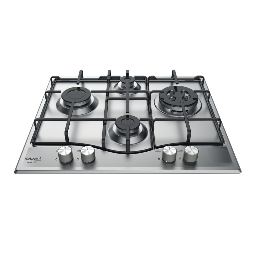 Hotpoint_Ariston Placa PCN 642 T/IX/HA Inox Gás Frontal top down