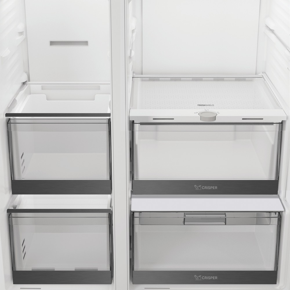 Whirlpool Side-by-Side Samostojeći WHG2 6643I X4E ARC 764 Manhattan Gray Drawer