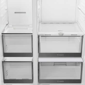 Whirlpool Side-by-Side Samostojeći WHG2 6643I X4E ARC 764 Manhattan Gray Drawer