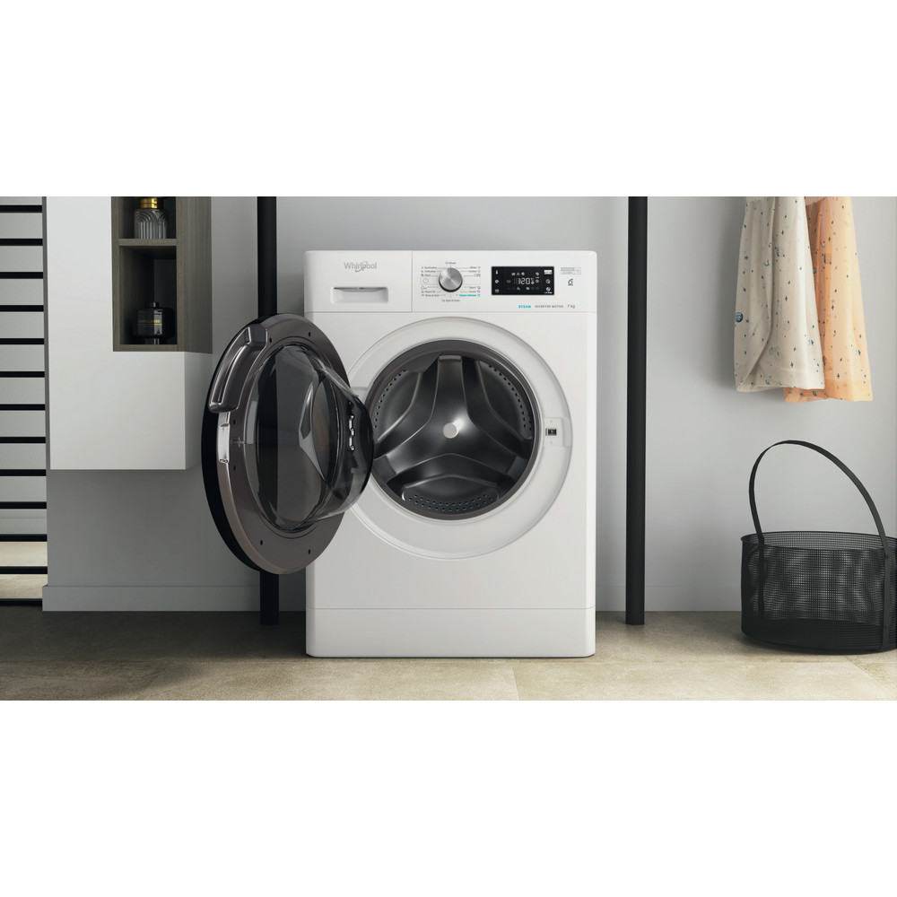 Whirlpool Mosógép Szabadonálló FFB 7238 BV EE Fehér Elöltöltős D Lifestyle frontal open