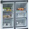 Whirlpool Side-by-Side Vapaasti sijoitettava WQ9 B1L Inox Frontal