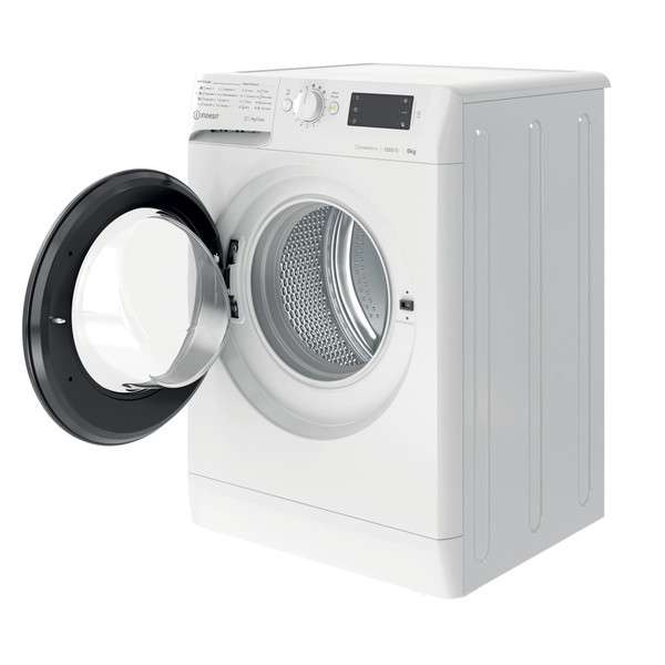 Indesit Mosógép Szabadonálló MTWE 61283 WK EE Fehér Elöltöltős D Perspective open