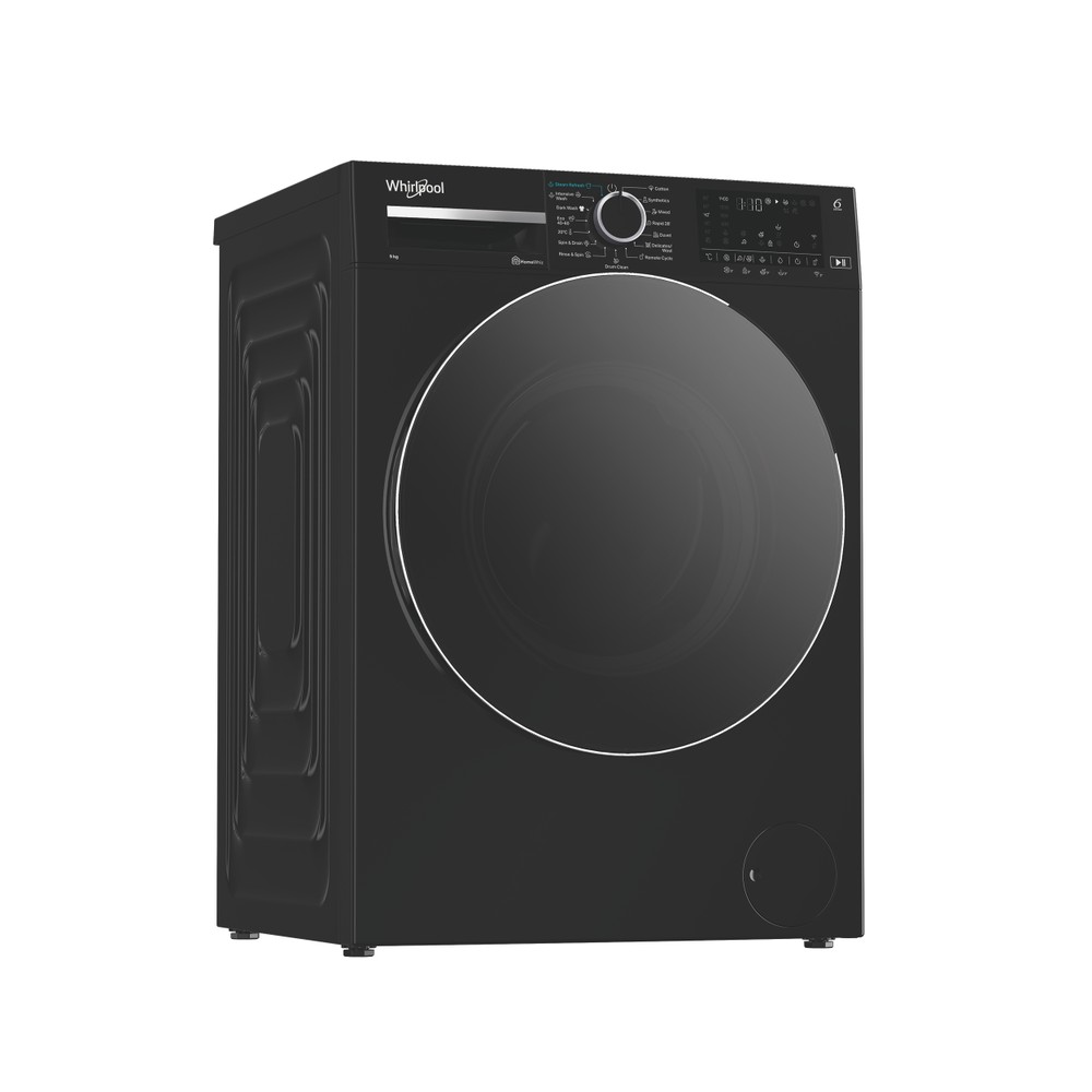 Whirlpool Maşină de spălat rufe Independent WAM 99BBC EE Negru Încărcare frontală A Perspective